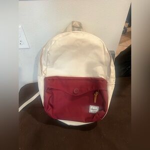 Herschel Supply Company Beige and Burgundy Backpack